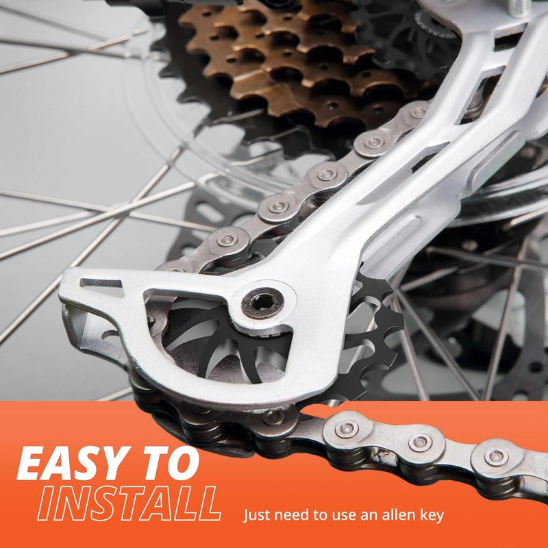 IMPALAPRO Bike Oversized Ceramic Derailleur Pulley Wheel 15T/17T AL7075 Compatible with Shimano Jockey Wheels and Rear derailleur Pulley Sram - Image 5
